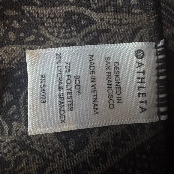 Athleta Patterned Leggings XS - Picture 7 of 8